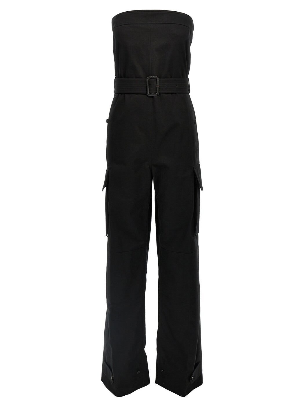 前日 サンローラン SAINT LAURENT PARIS セットアップ オールインワン レディース 黒いこと Jumpsuits \u0027Cassandre\u0027 bustier jumpsuit 789862Y1A621000 Black 関税 貨物輸送無料 2024SS ju