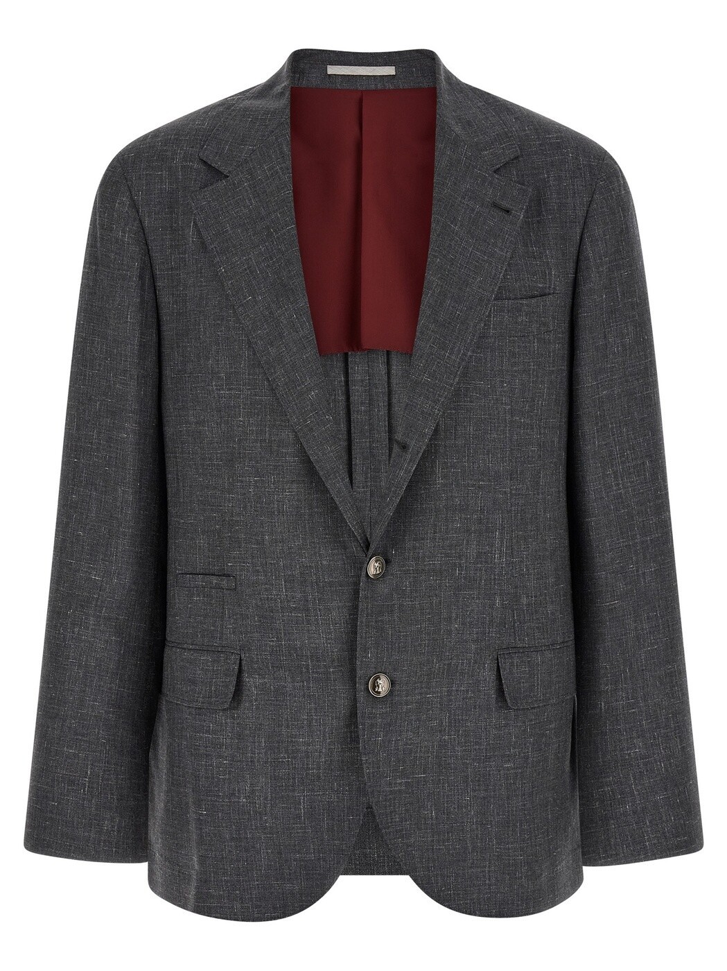 ブルネロ クチネリ BRUNELLO CUCINELLI 上衣 メンズ 薄墨色 Jackets Blazer Flamed Canvas Blazer MZ4047BTD2C003 Gray 関税 貨物輸送無料 2026SS ju