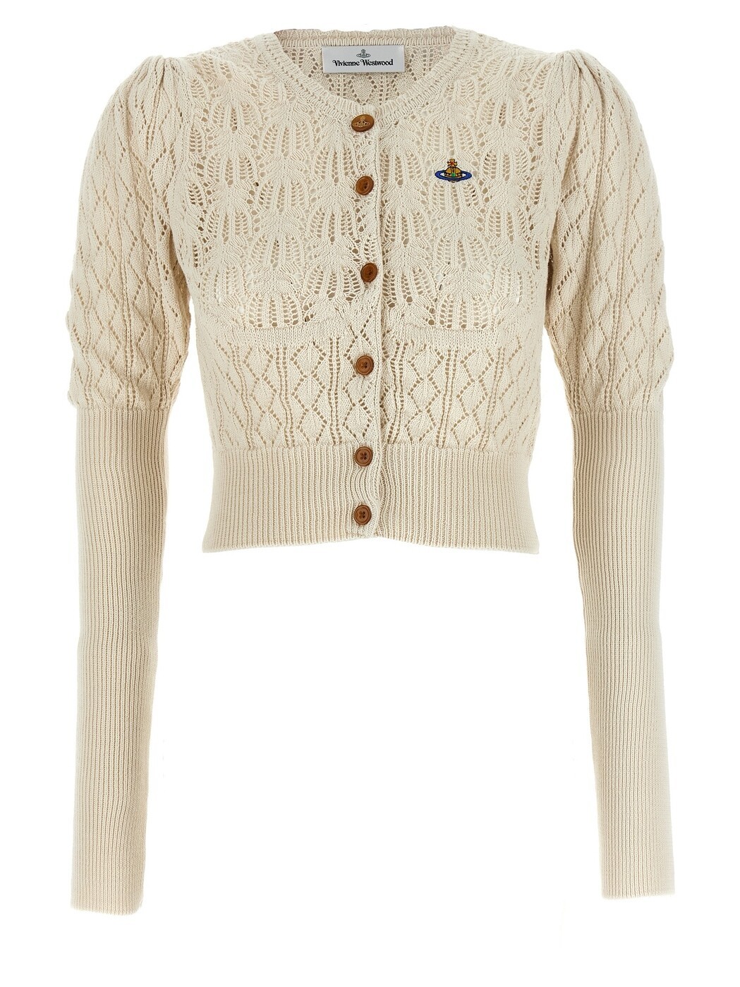 ヴィヴィアン・ウエストウッド VIVIENNE WESTWOOD スウェーター 編み物御召しもの レディース ベージュ Knitwear \u0027Ella\u0027 cardigan 1803007QY004SA408 Beige 関税 貨物輸送無料 2026SS ju