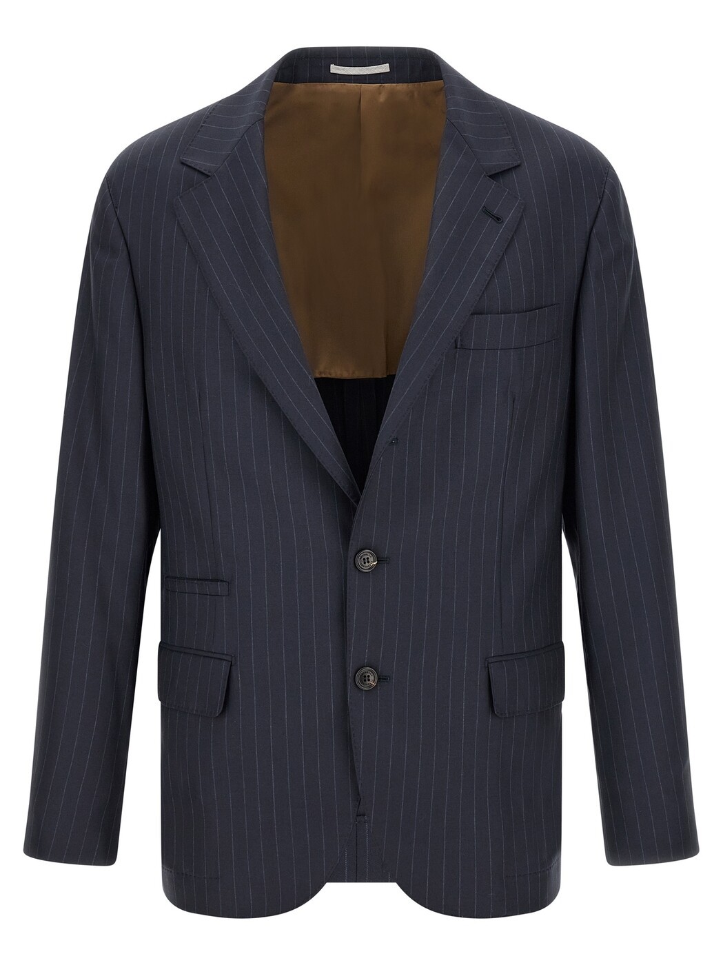 ブルネロ クチネリ BRUNELLO CUCINELLI 上衣 メンズ 青色 Jackets Pinstripe batavia blazer MN4747BTCC003 Blue 関税 貨物輸送無料 2026SS ju