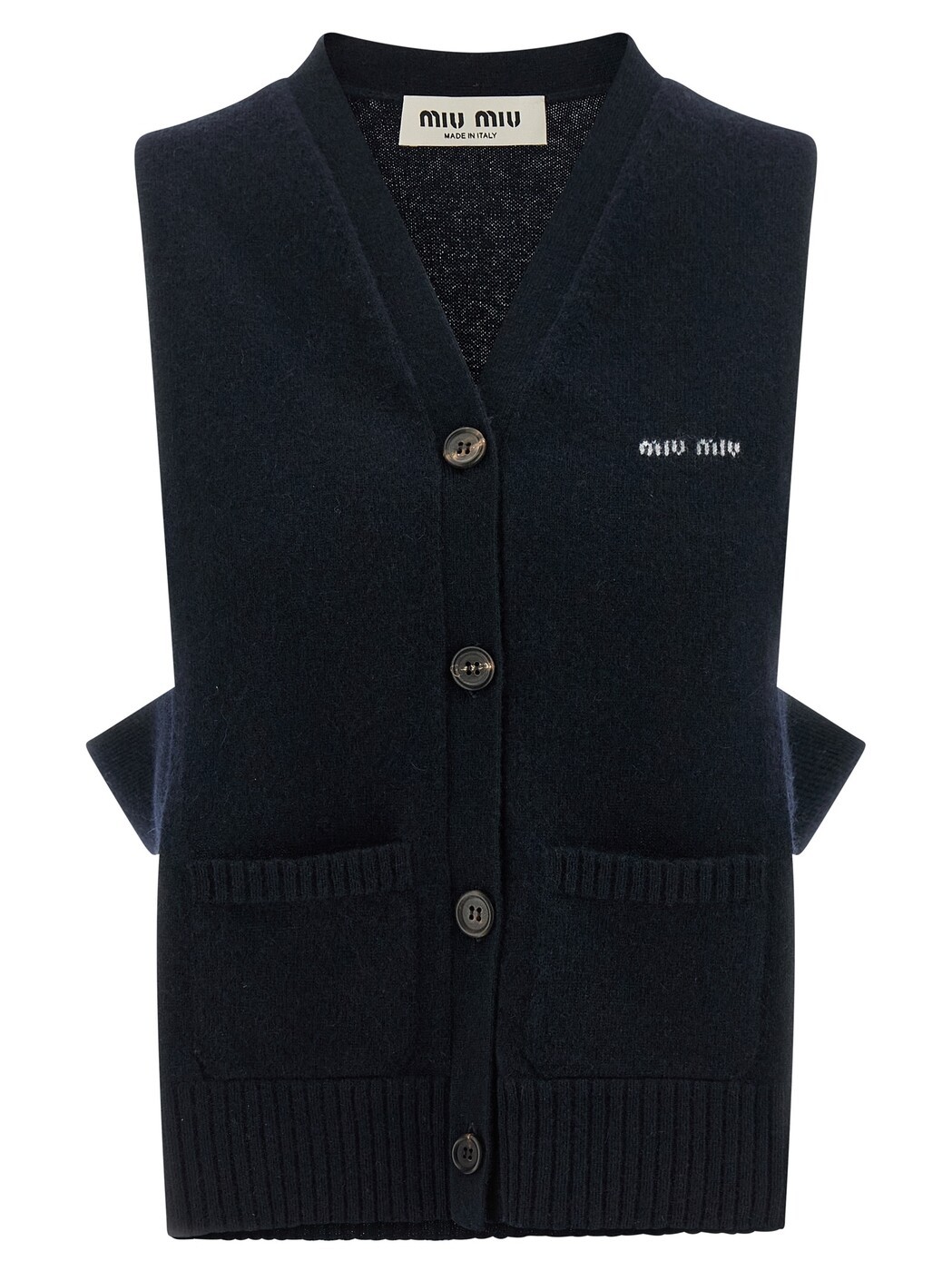 ミュウ ミュウ MIU MIU ジレ より良い レディース 青碧 Vests Cardigan vest MMV380SOOO19RLF0008 Blue 関税 貨物輸送無料 2026SS ju