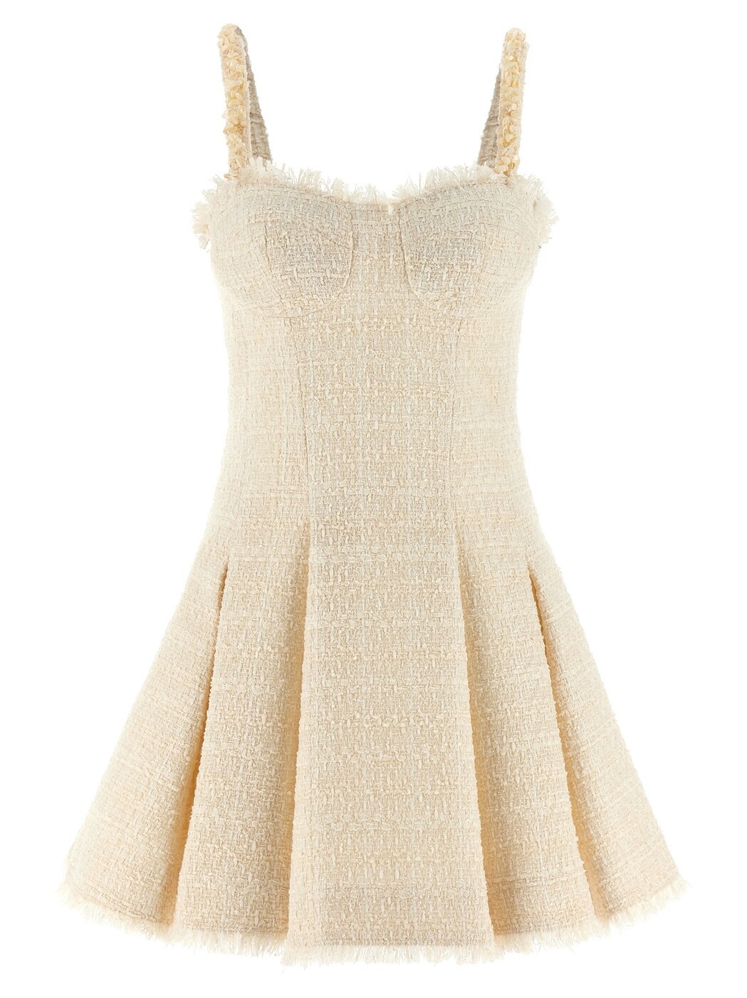 バルマン BALMAIN 衣裳 御召しもの レディース 白いこと Dresses \u0027Conchiglie\u0027 dress GF0R2590XL960FA White 関税 貨物輸送無料 2026SS ju