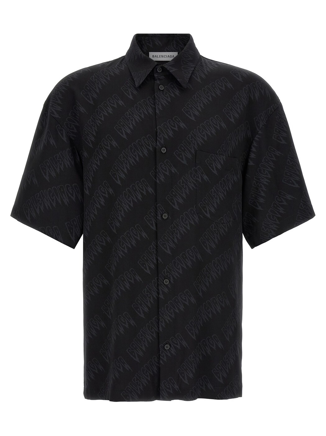 バレンシアガ BALENCIAGA シャツ メンズ ブラック Shirts Logo shirt 871407TUL021069 Black 関税 送料無料 2026SS ju|BRANDSHOP「il Tesoro」