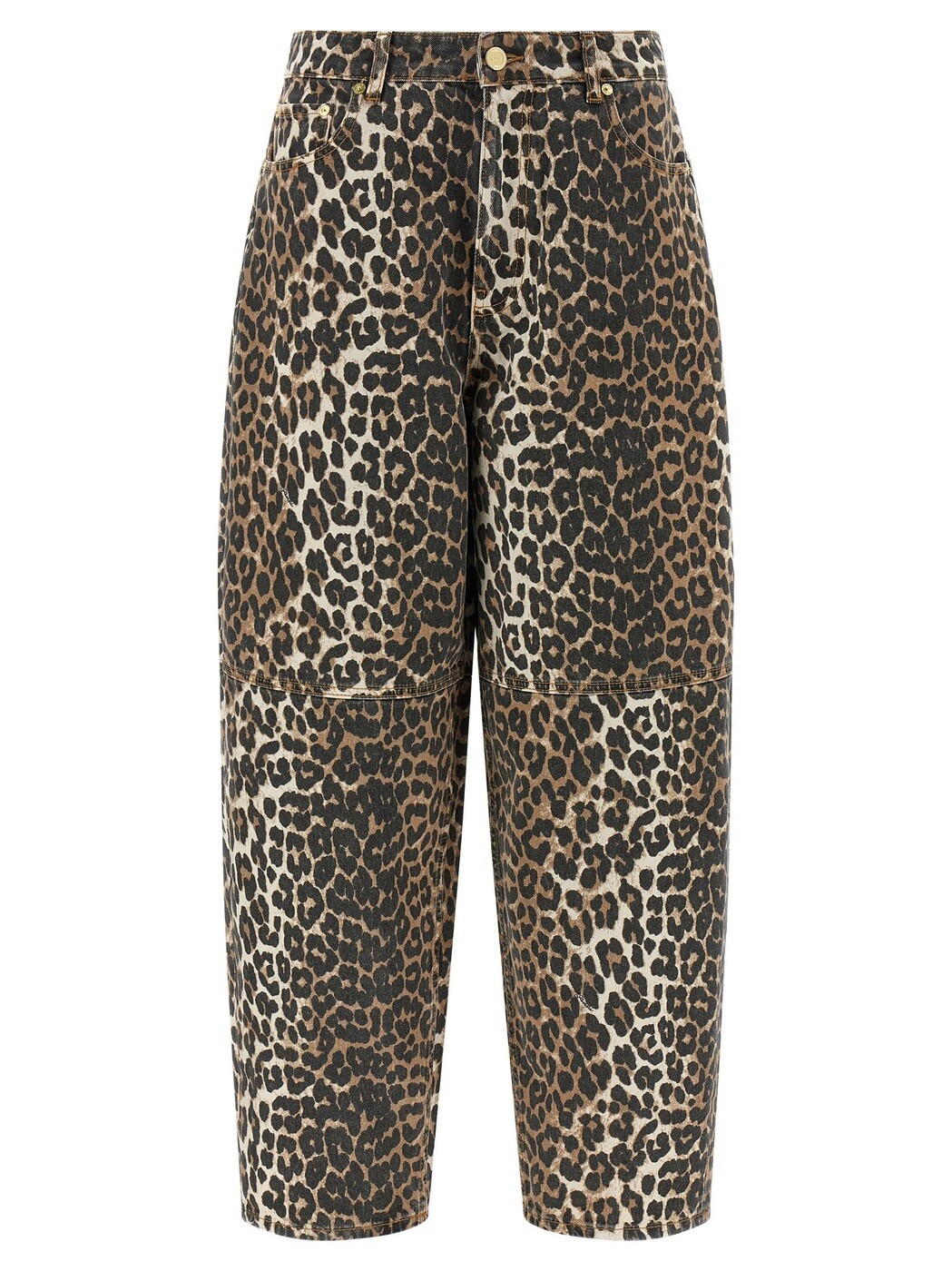ガニー GANNI ジーンズ レディース 赤銅色 Jeans \u0027Leopard Printed Stary\u0027 jeans A1100085859 Brown 関税 貨物輸送無料 2026SS ju