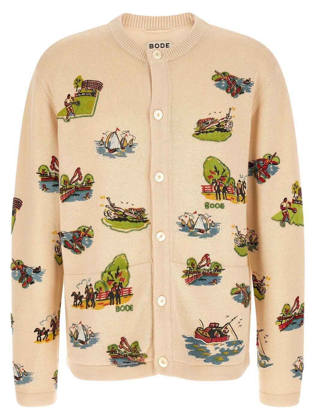 ボーディ BODE プルオーバー 編み物御召しもの メンズ マルチ色つや Knitwear \u0027Beaded Camp\u0027 cardigan MRS26KT020MULTI Multicolor 関税 貨物輸送無料 2026SS ju