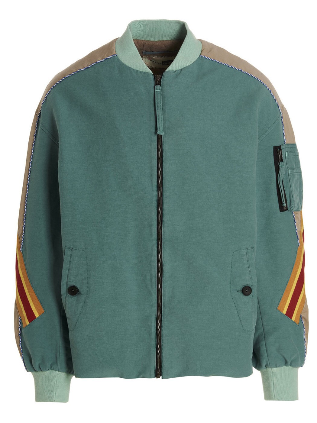 インコテックス 赤いこと INCOTEX RED X FACETASM 上衣 メンズ 青色 Jackets contrast band bomber jacket FTT003FX004720MGR Light Blue 関税 貨物輸送無料 2022AW ju