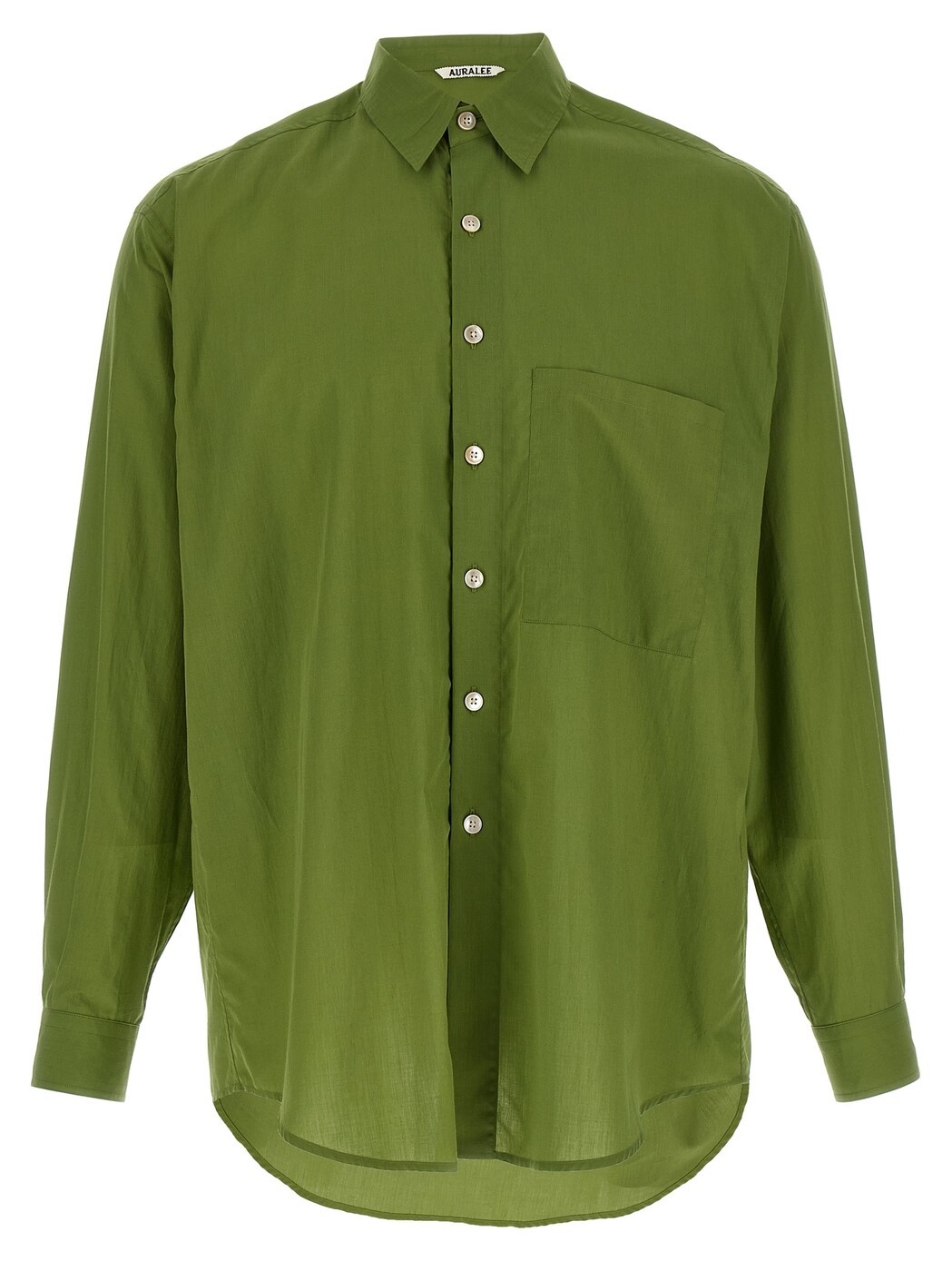 オーラリー AURALEE プルオーバー メンズ 緑であること Shirts Cotton shirt A26SS02CLDUSTYGREEN Green 関税 貨物輸送無料 2026SS ju