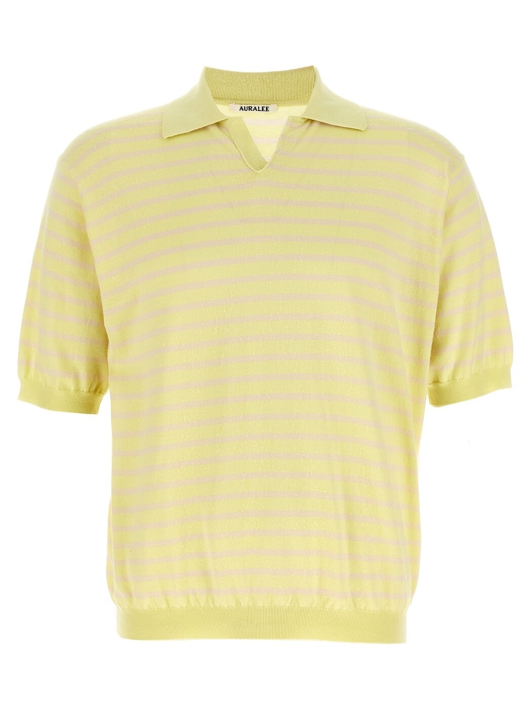 オーラリー AURALEE スポーツシャツ メンズ 黄色 Polo shirts Polo Skipper A26SP01SBYELLOWPINKSTRIPE Yellow 関税 貨物輸送無料 2026SS ju