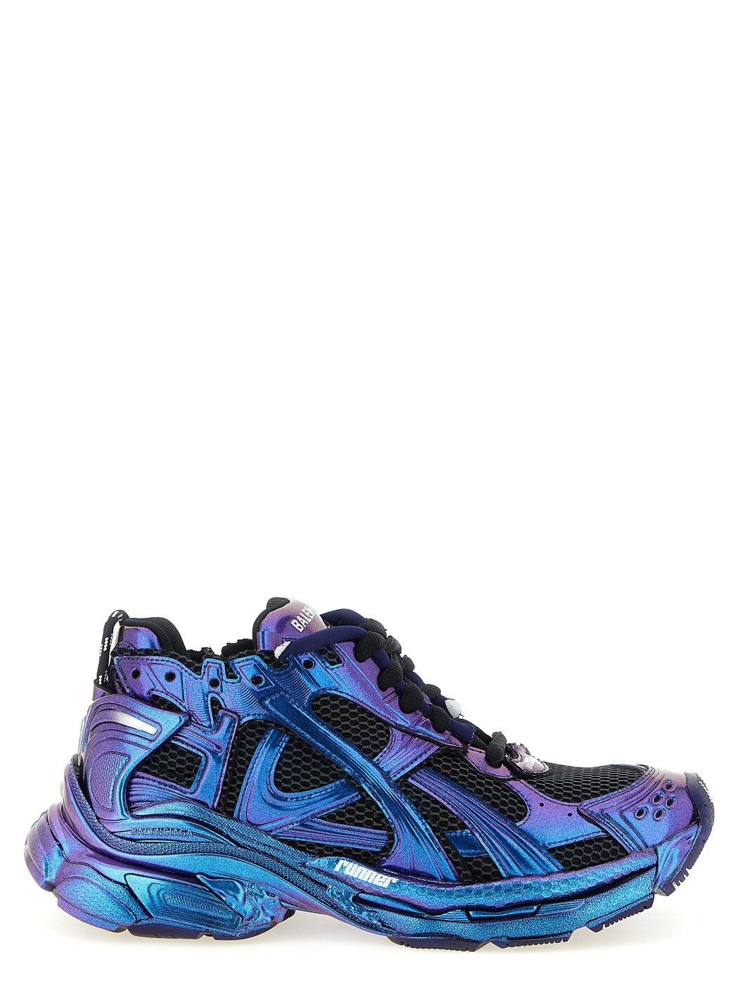 バレンシアガ BALENCIAGA スニーカー メンズ 青み Sneakers \u0027Runner Iridescent\u0027 sneakers 772774WRNBT4000 Blue 関税 貨物輸送無料 2026SS ju