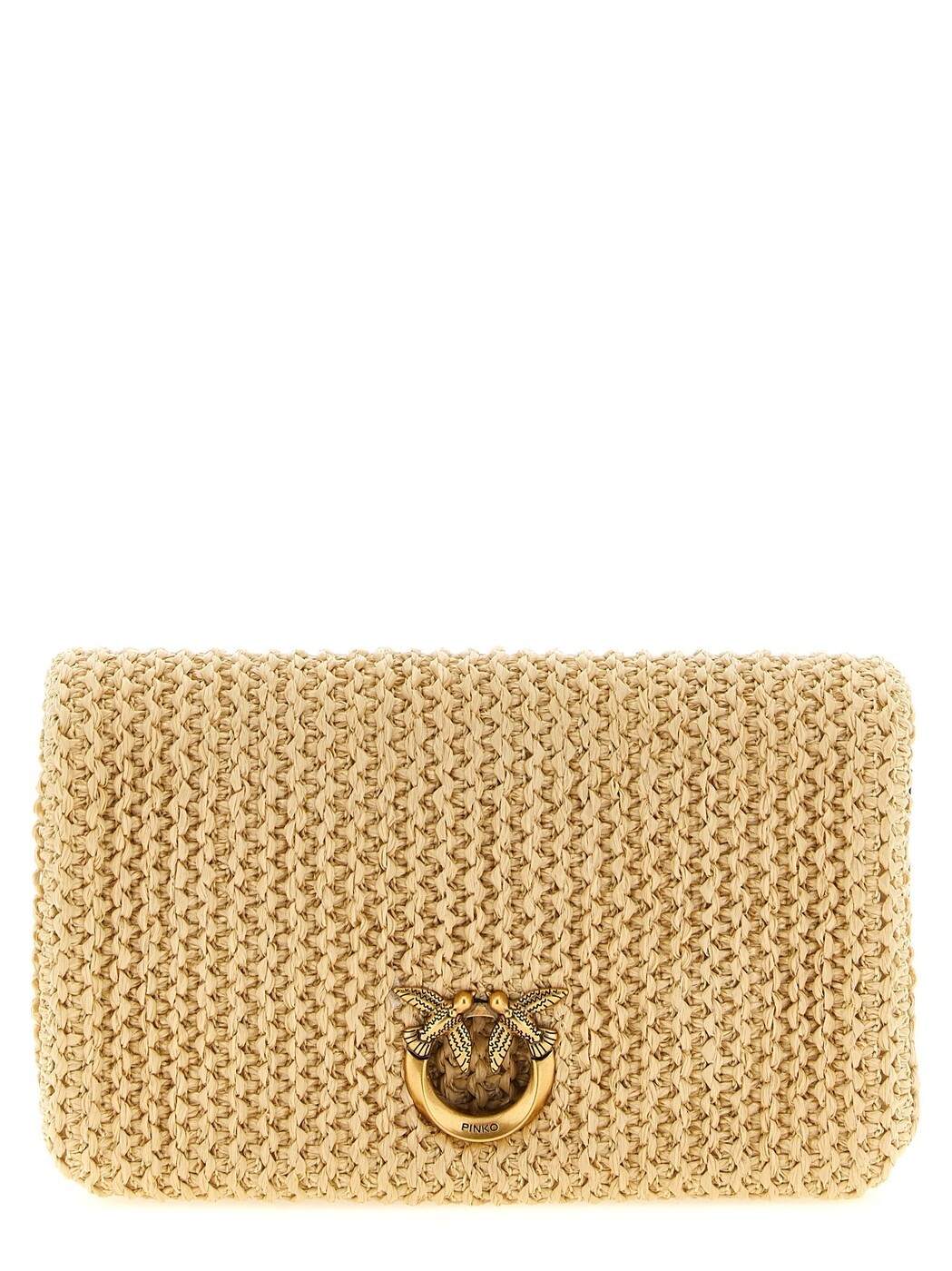 ピンコ PINKO クラッチペダル御徒面子 レディース ベージュ Clutch and wristlets bags \u0027Love Click Soft Horizontal\u0027 Mini Clutch 106023A391C24Q Beige 関税 貨物輸送無料 2026SS ju