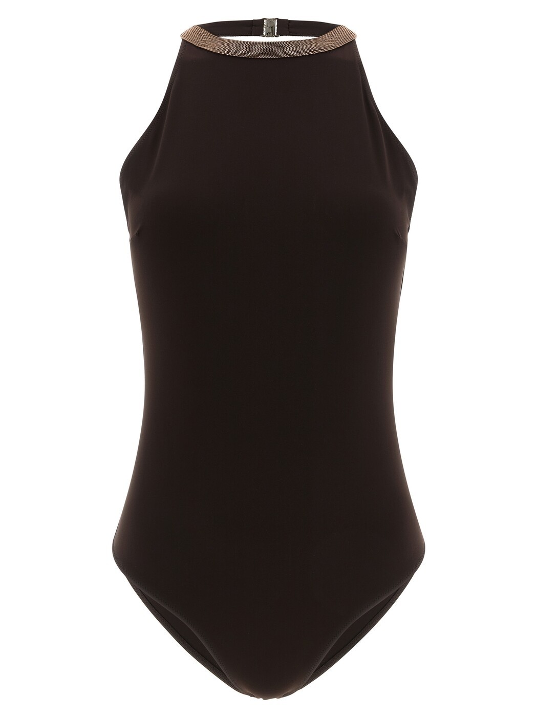 ブルネロクチネリ BRUNELLO CUCINELLI 水泳着 スイムウェア レディース 赤銅色 Swimwear \u0027Precious Collar\u0027 one-piece swimsuit MQ965VS879C499 Brown 関税 貨物輸送無料 2026SS ju