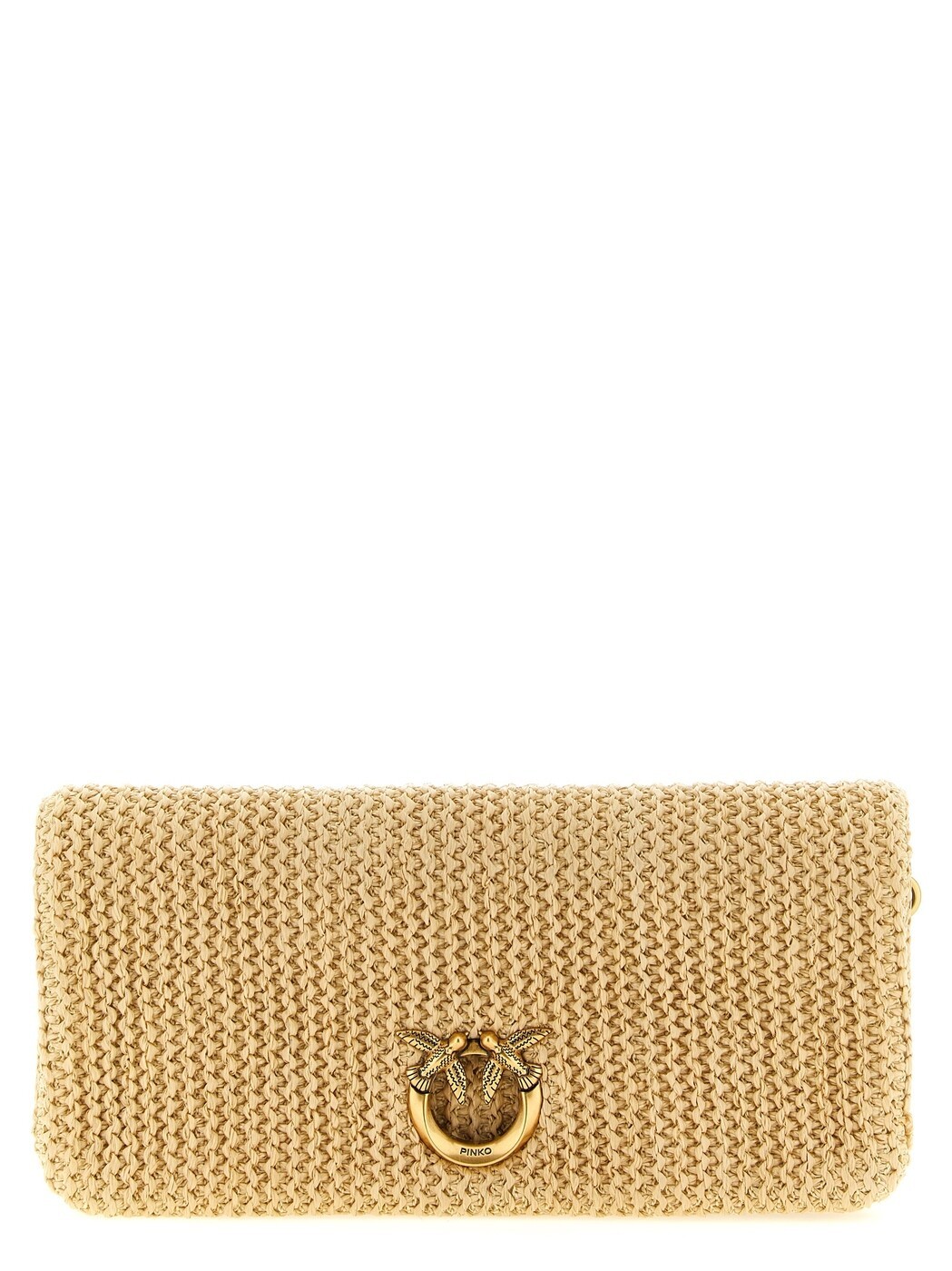 ピンコ PINKO クラッチペダル御徒面子 レディース ベージュ Clutch and wristlets bags \u0027Love Bag click Soft Horizontal\u0027 clutch 106022A391C24Q Beige 関税 貨物輸送無料 2026SS ju