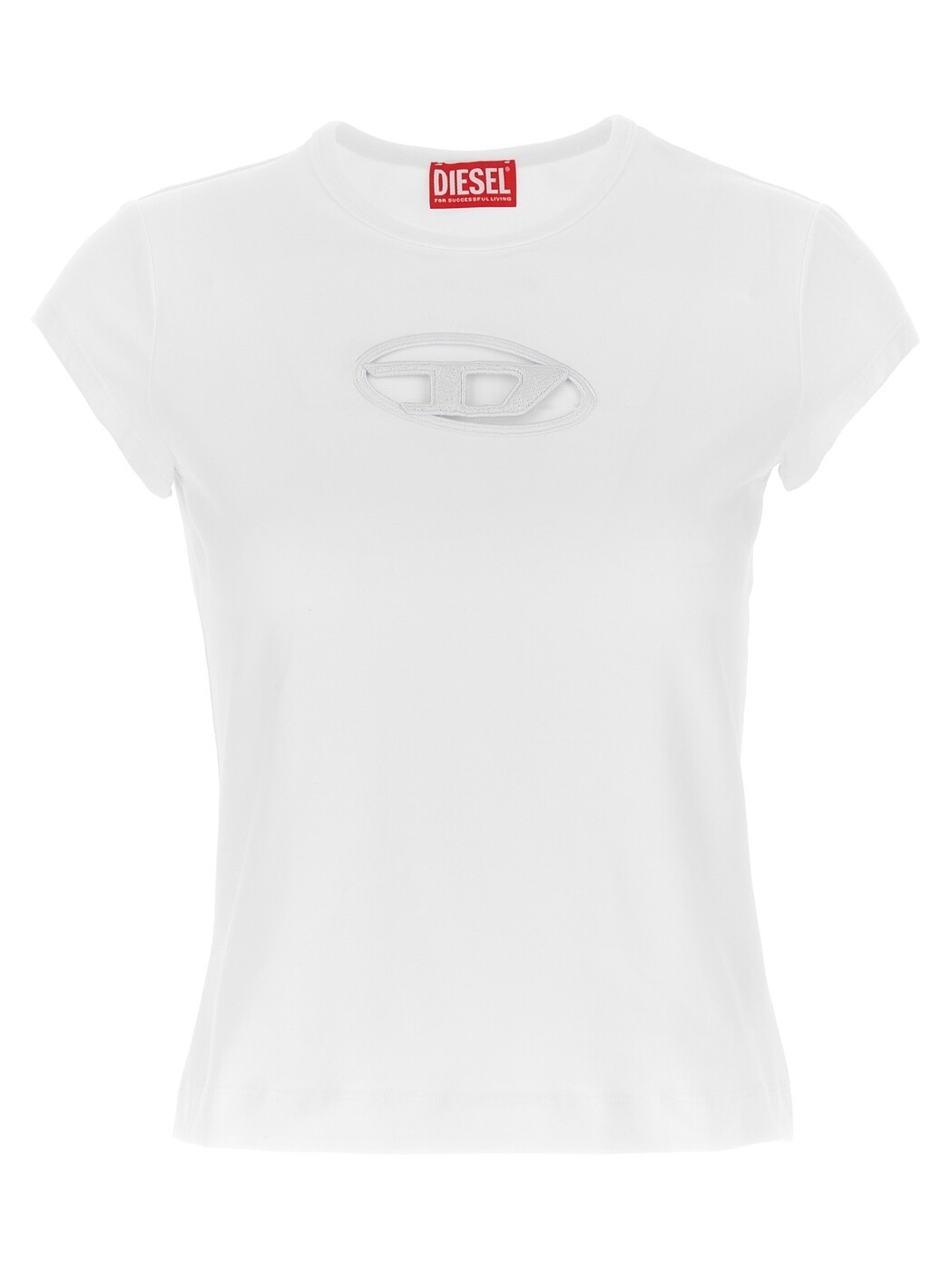 ディーゼル DIESEL スポーツシャツ プルオーバー レディース 白いこと T-shirts and polo shirts T-Angie T-shirt A062680AFAA100 White 関税 貨物輸送無料 2025AW ju