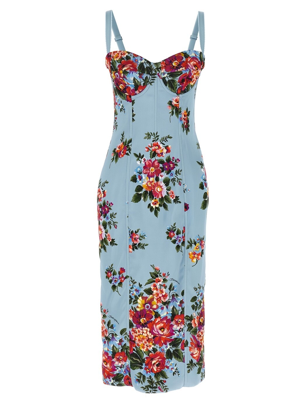 ドルチェ\u0026ガッバーナ DOLCE\u0026GABBANA 衣裳 御召しもの レディース 青碧 Dresses \u0027Mazzo di Fiori\u0027 print dress F60DGTFSICEHC5ZO Light Blue 関税 貨物輸送無料 2026SS ju