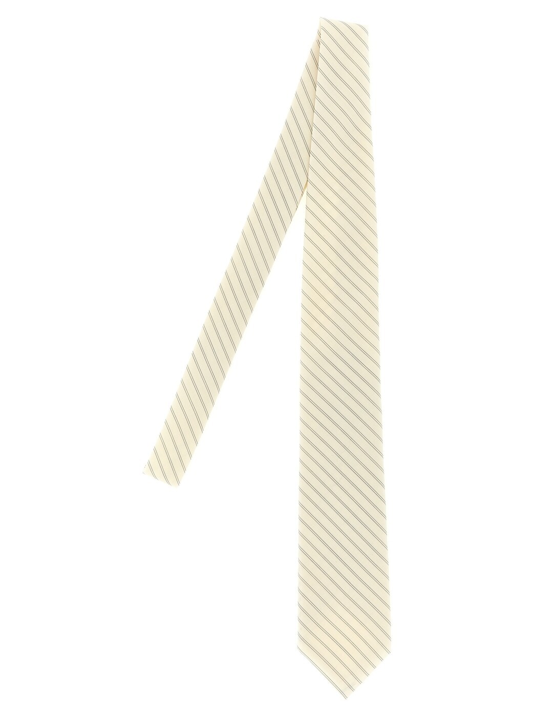 オーラリー AURALEE 蝶タイ 五分五分 タイ メンズ 白いこと Ties and bow ties Striped tie A26ST03WWIVORYWHITESTRIPE White 関税 貨物輸送無料 2026SS ju