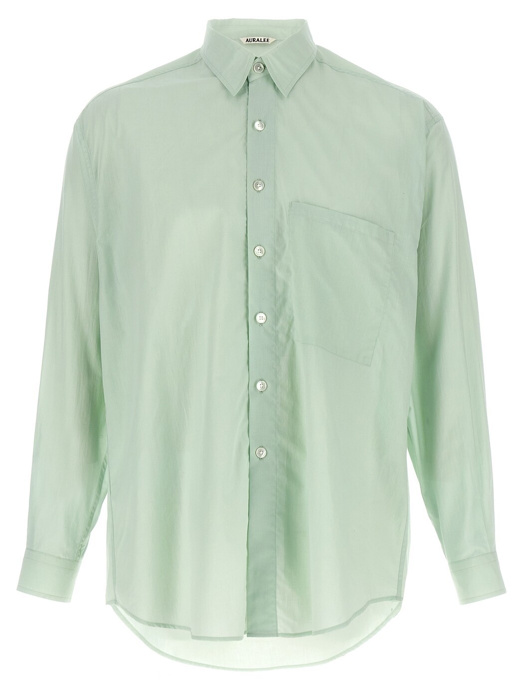 オーラリー AURALEE プルオーバー メンズ 緑であること Shirts Cotton shirt A26SS02CLPALEBLUE Green 関税 貨物輸送無料 2026SS ju