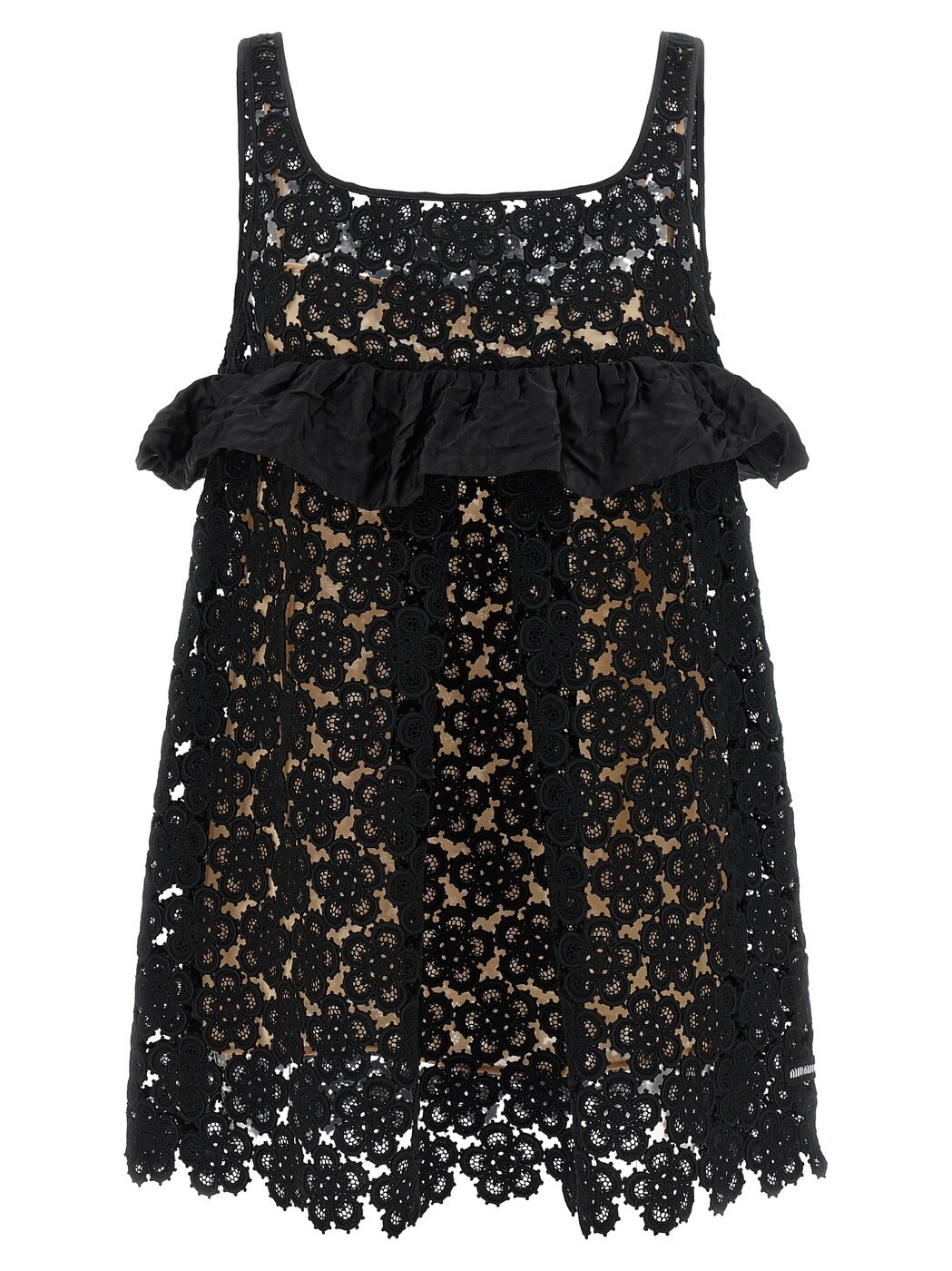 ミュウ ミュウ MIU MIU 衣裳 御召しもの レディース 黒いこと Dresses Macrame dress MF6359SOOO19SLF0002 Black 関税 貨物輸送無料 2026SS ju