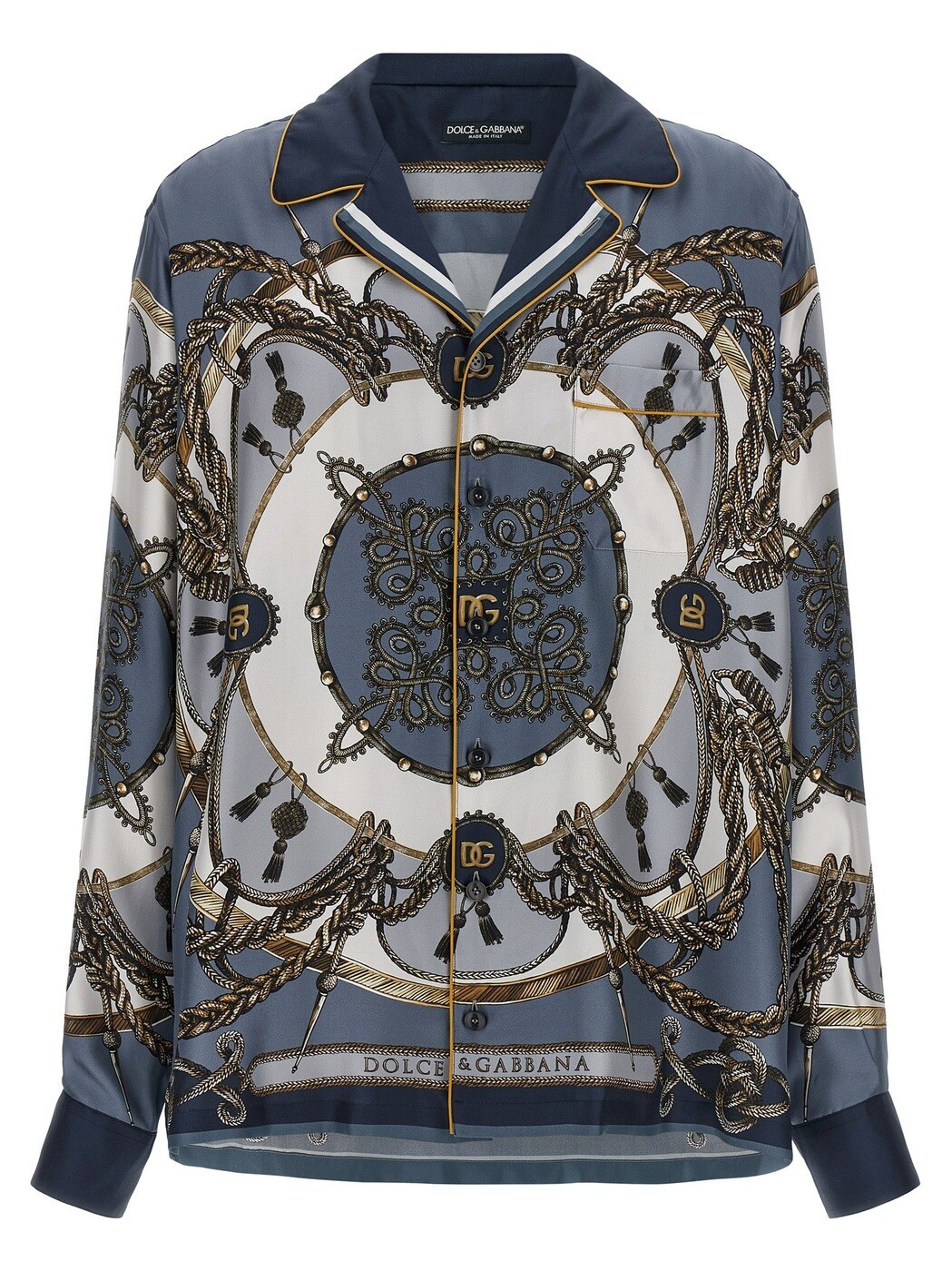 ドルチェ\u0026ガッバーナ DOLCE\u0026GABBANA プルオーバー メンズ 青碧 Shirts \u0027Cargo\u0027 shirt G5IF1THI12BHT5XB Blue 関税 貨物輸送無料 2026SS ju