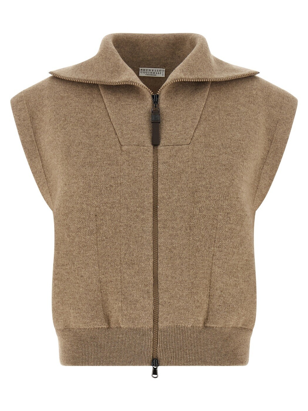 ブルネロクチネリ BRUNELLO CUCINELLI ジレ より良い レディース ベージュ Vests \u0027Shiny Zipper Pull\u0027 vest M12237846パソコン077 Beige 関税 貨物輸送無料 2026AW ju