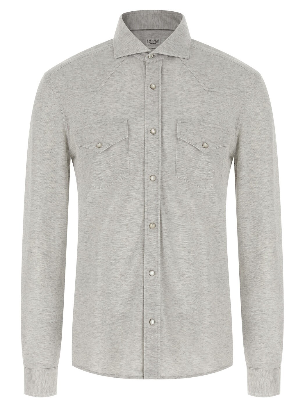 ブルネロ クチネリ BRUNELLO CUCINELLI プルオーバー メンズ 薄墨色 Shirts Pique cotton shirt ME8546666C3657 Gray 関税 貨物輸送無料 2026SS ju