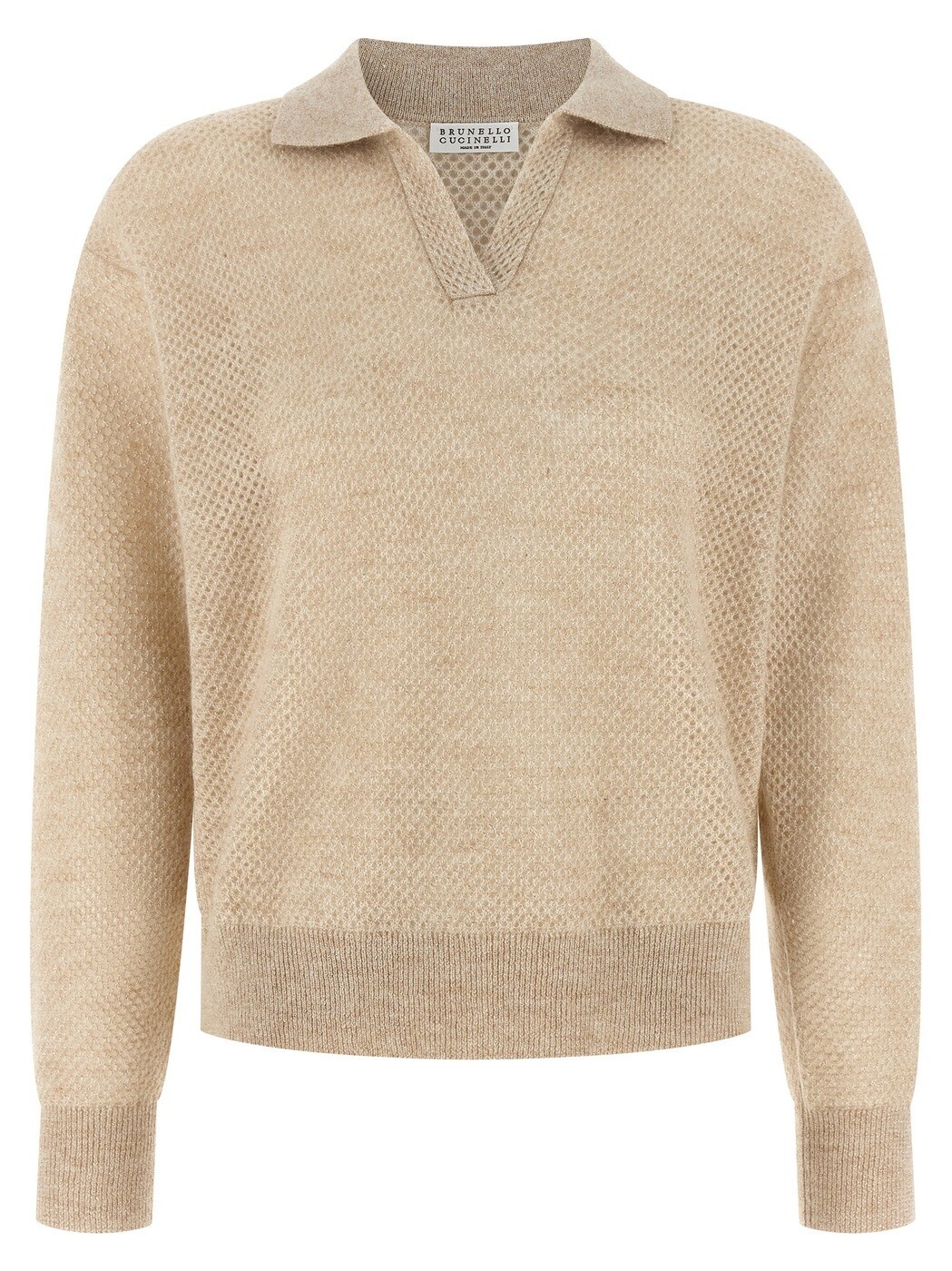 ブルネロクチネリ BRUNELLO CUCINELLI スポーツシャツ レディース ゴールド Polo Waffle processing polo shirt MGG270505PCWM81 Gold 関税 貨物輸送無料 2026AW ju
