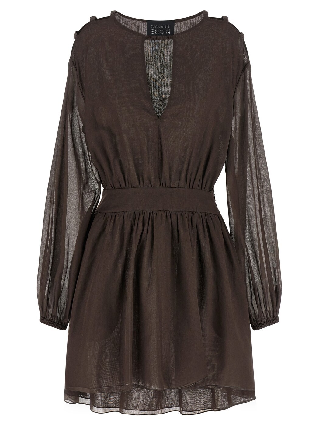 ジョヴァンニ・ベディン GIOVANNI BEDIN 衣裳 御召しもの レディース 赤銅色 Dresses Cotton muslin dress GBSS26507CMARRONE Brown 関税 貨物輸送無料 2026SS ju