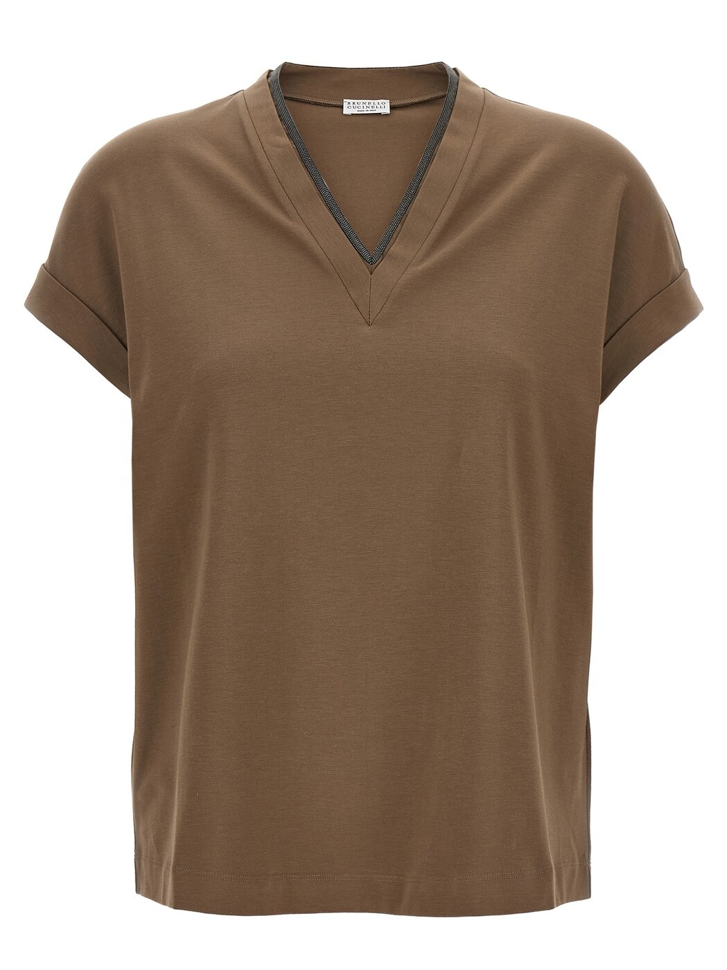 ブルネロクチネリ BRUNELLO CUCINELLI スポーツシャツ ティーシャツ レディース 赤銅色 T-shirts and polo shirts T-shirt Monile MPT18BD222C8705 Brown 関税 貨物輸送無料 2026AW ju