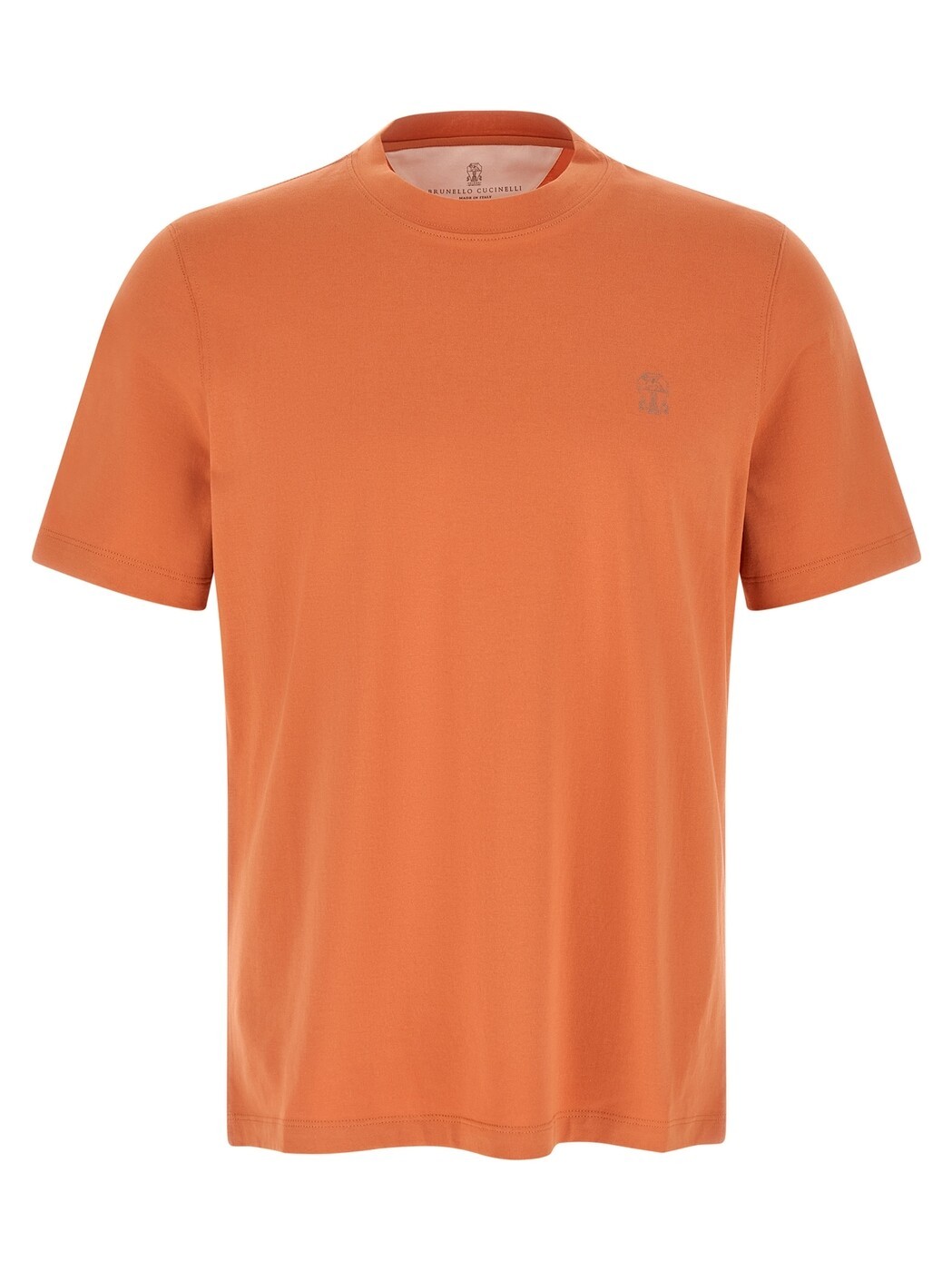 ブルネロ クチネリ BRUNELLO CUCINELLI プルオーバー メンズ オレンジ色 T-shirts Logo print T-shirt M0B138440CUM25 Orange 関税 貨物輸送無料 2026SS ju