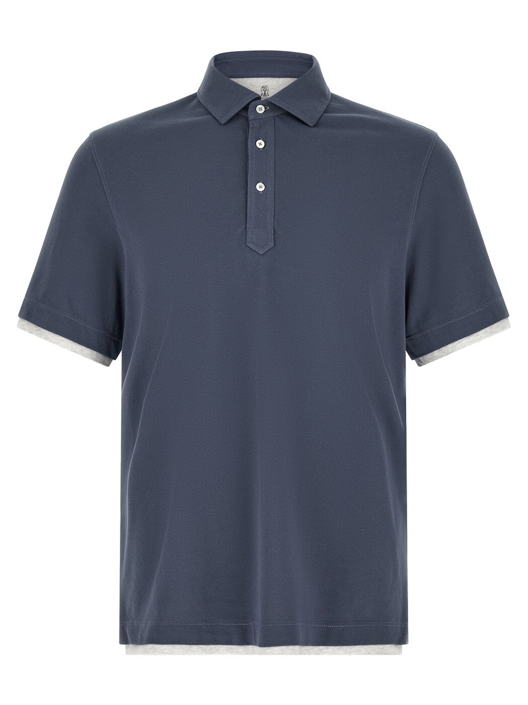 ブルネロ クチネリ BRUNELLO CUCINELLI スポーツシャツ メンズ 青碧 Polo shirts Double layer polo shirt ME8543966CBL48 Blue 関税 貨物輸送無料 2026SS ju