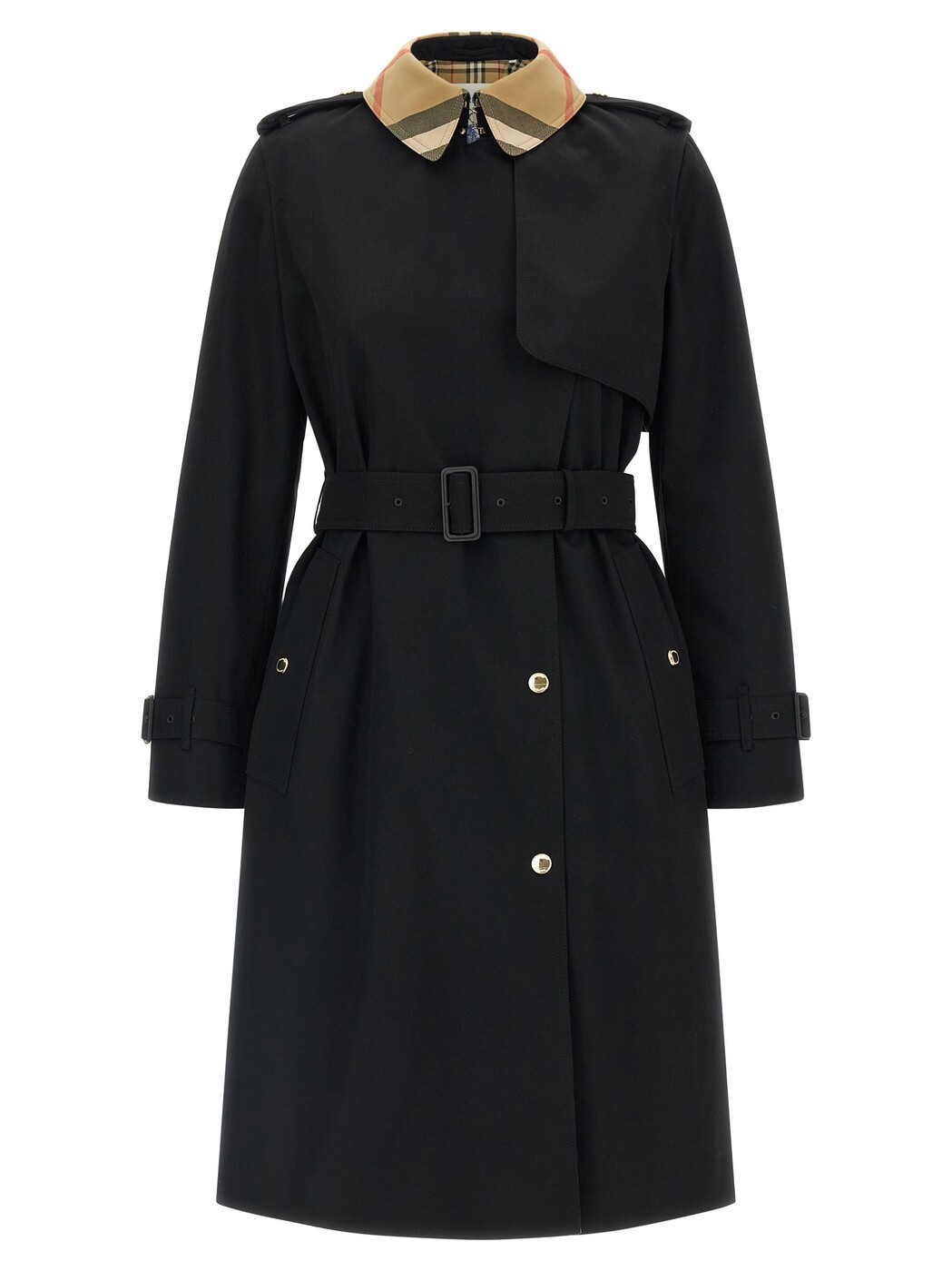 バーバリー BURBERRY トレンチコート 厚地の外套 レディース 黒いこと Coats and trench coats \u0027Sandridge\u0027 trench coat 8129457BLACK Black 関税 貨物輸送無料 2026AW ju