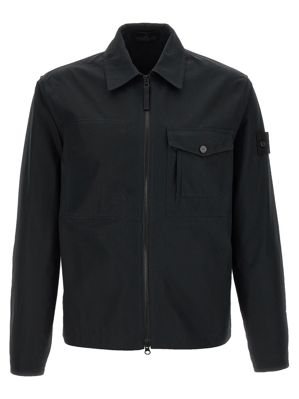 石ころ 島 STONE ISLAND プルオーバー メンズ 黒いこと Shirts Cotton overshirt L1S151200011S0F01V0029 Black 関税 貨物輸送無料 2026SS ju