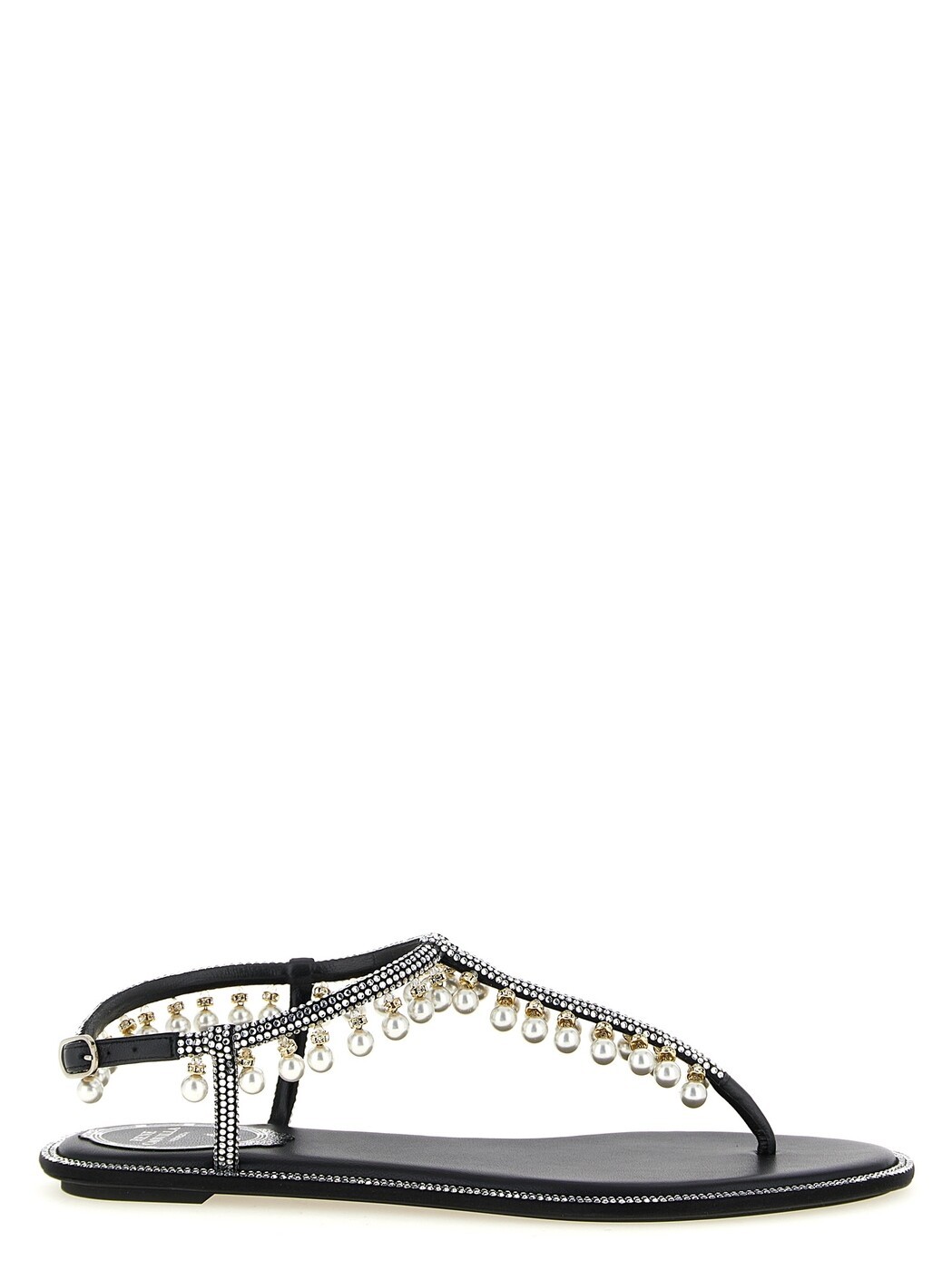 レネ カオヴィラ RENE CAOVILLA サンダル レディース ホワイト Sandals 'Diana' sandals C12377010R001V065 White/Black 関税 送料無料 2026AW ju｜BRANDSHOP「il Tesoro」
