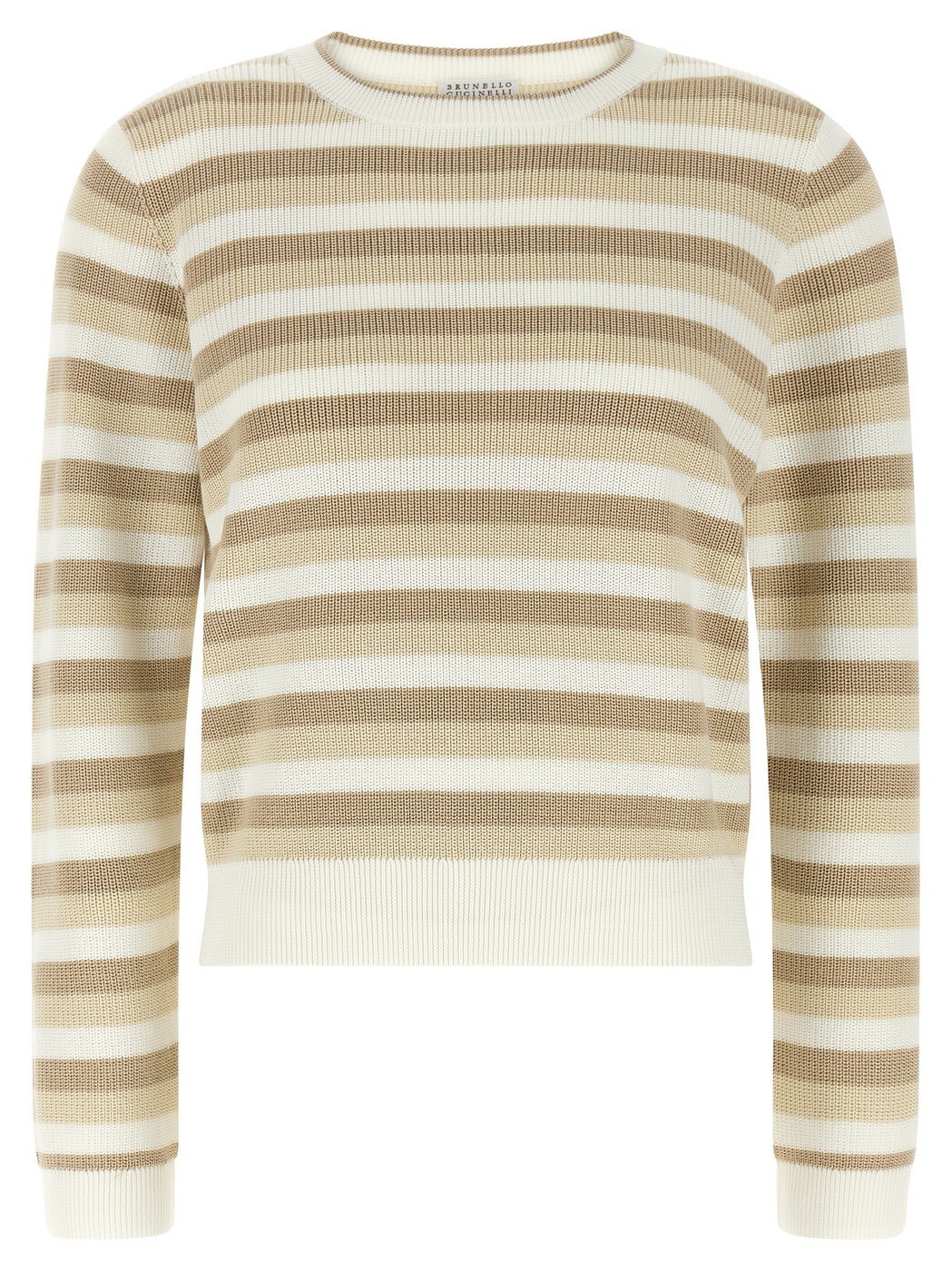 ブルネロクチネリ BRUNELLO CUCINELLI スウェーター 編み物お召しもの レディース ベージュ Knitwear Striped cotton sweater M19271030CEI62 Beige 関税 貨物輸送無料 2026SS ju