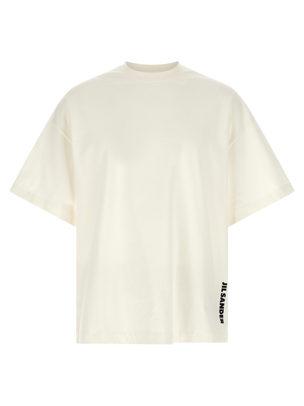 内鰓 サンダー JIL SANDER プルオーバー メンズ 白いこと T-shirts Logo T-shirt J22GC0277J20347102 White/Black 関税 貨物輸送無料 2026AW ju