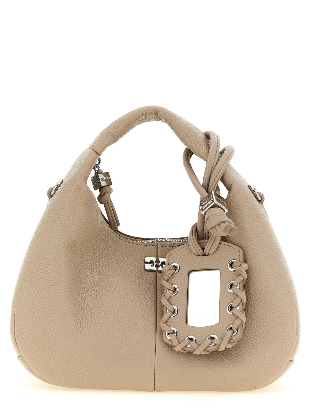 ガニー GANNI 御徒面子 レディース ベージュ Business bags \u0027Mini Hobo\u0027 handbag A6978686 Beige 関税 貨物輸送無料 2026AW ju