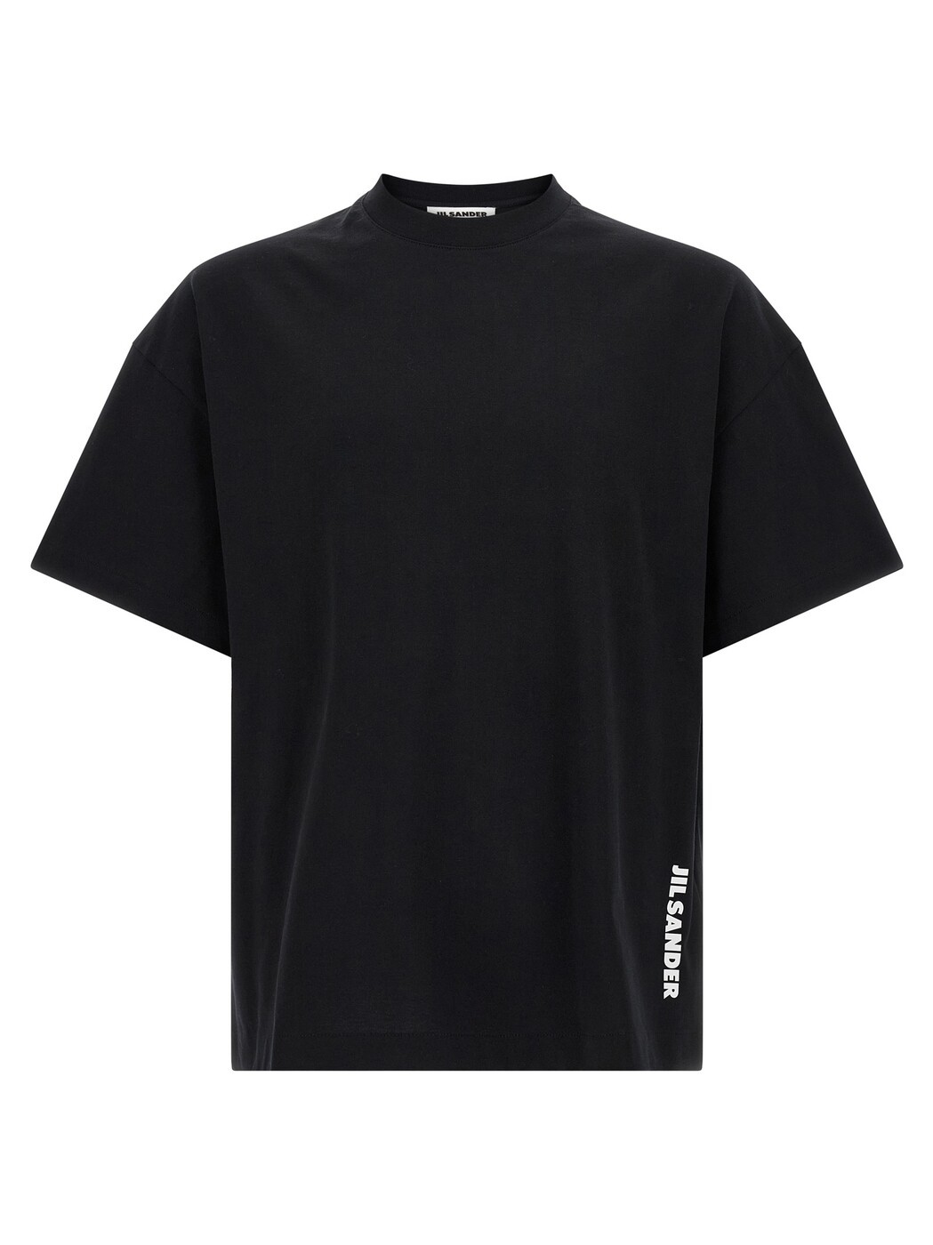 内鰓 サンダー JIL SANDER プルオーバー メンズ 白いこと T-shirts Logo T-shirt J22GC0277J20348001 White/Black 関税 貨物輸送無料 2026AW ju