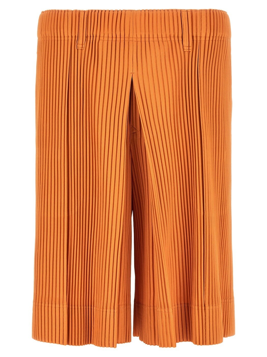 HOMME PLISSE\u0027 ISSEY MIYAKE さる股引き メンズ オレンジ色 Shorts \u0027Tailored Pleats 2\u0027 bermuda shorts HP66JF15947 Orange 関税 貨物輸送無料 2026SS ju