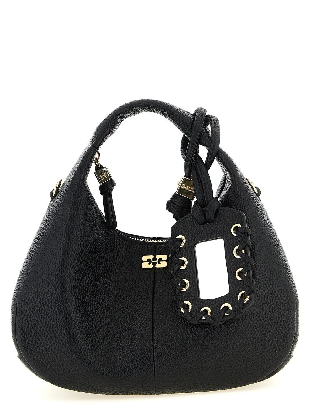 ガニー GANNI 御徒面子 レディース 黒いこと Business bags \u0027Mini Hobo\u0027 handbag A6976099 Black 関税 貨物輸送無料 2026AW ju