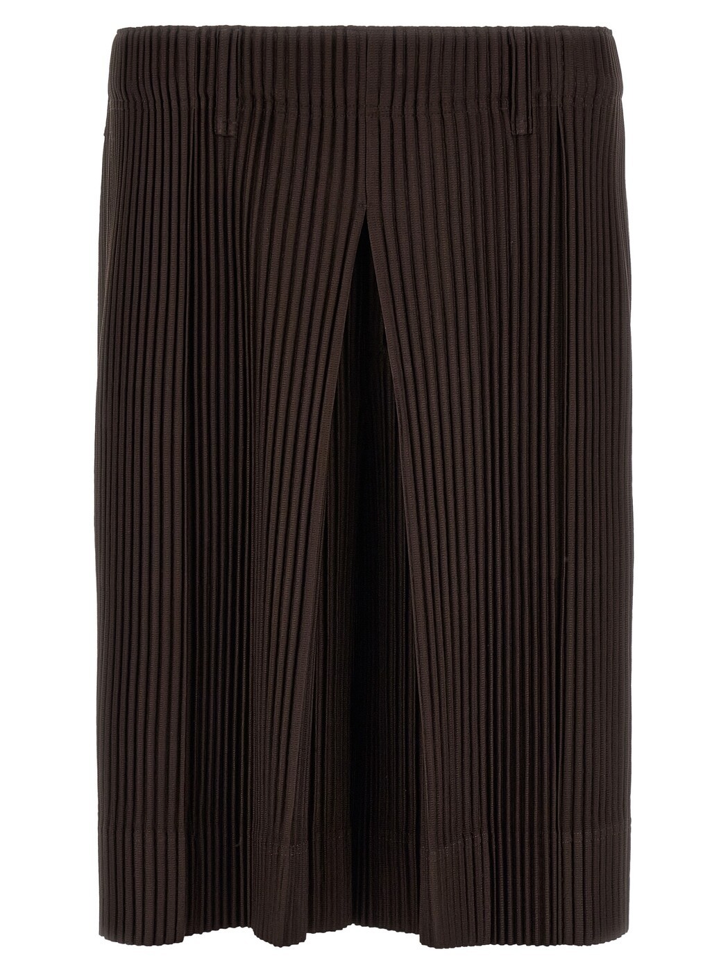 HOMME PLISSE\u0027 ISSEY MIYAKE さる股引き メンズ 赤銅色 Shorts \u0027Tailored Pleats 2\u0027 bermuda shorts HP66JF15918 Brown 関税 貨物輸送無料 2026SS ju