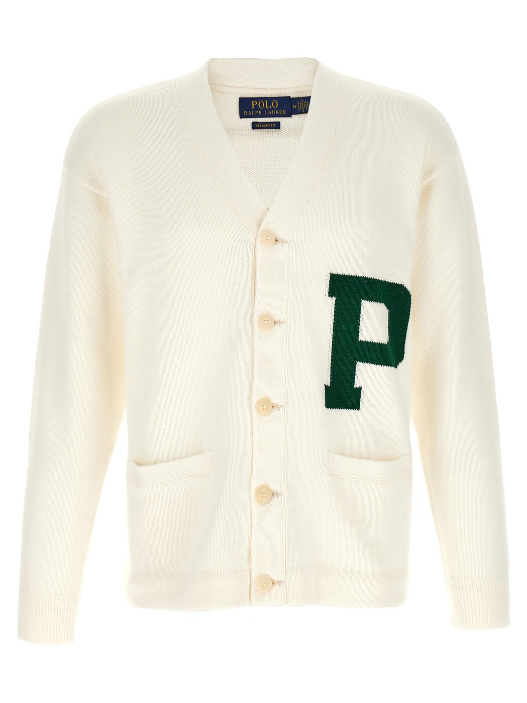 ポロ ラルフ 置き目レン POLO RALPH LAUREN プルオーバー 編み物御召しもの メンズ 緑であること Knitwear Letter intarsia cardigan 710B17550001 Green 関税 貨物輸送無料 2026AW ju