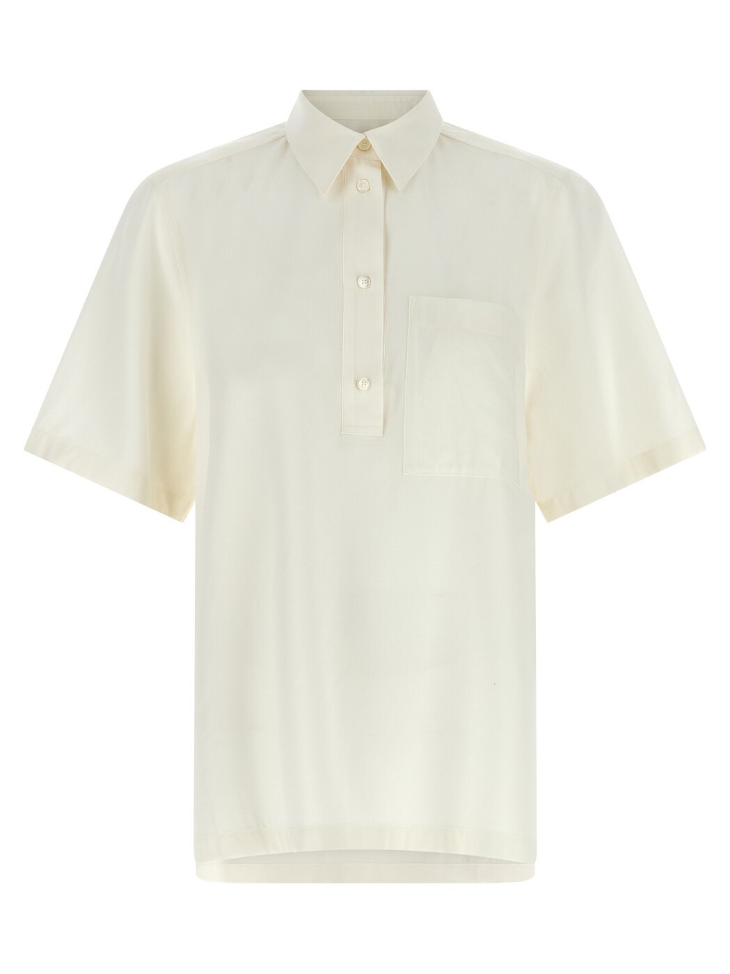トーテム TOTEME スポーツシャツ レディース 白いこと Polo \u0027Fluid\u0027 polo shirt 263WRT0762FB0475116 White 関税 貨物輸送無料 2026AW ju