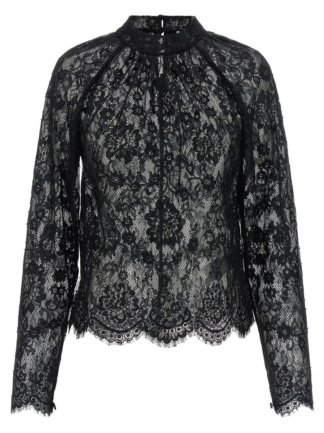 セルフ すがた絵 SELF PORTRAIT プルオーバー レディース 黒いこと Shirts \u0027Black Lace\u0027 blouse PF26032TABBLACK Black 関税 貨物輸送無料 2026AW ju