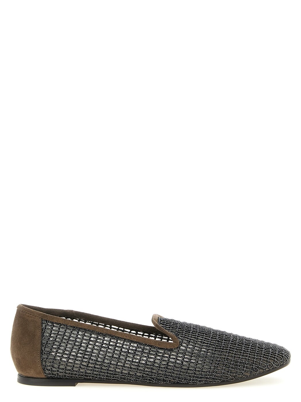 ブルネロクチネリ BRUNELLO CUCINELLI 置き目毛皮 レディース 赤銅色 Loafers \u0027Embroidery\u0027 mesh loafers MZSFC3172C8769 Brown 関税 貨物輸送無料 2026SS ju