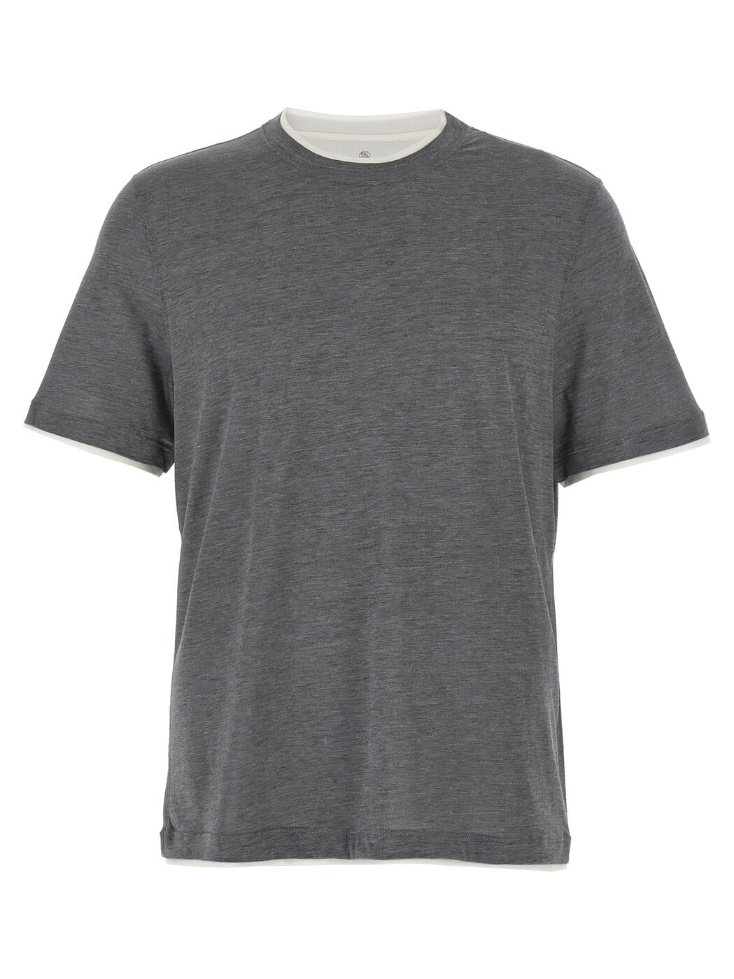 ブルネロ クチネリ BRUNELLO CUCINELLI プルオーバー メンズ 薄墨色 T-shirts Layered T-shirt MD8217427CWD40 Gray 関税 貨物輸送無料 2026SS ju