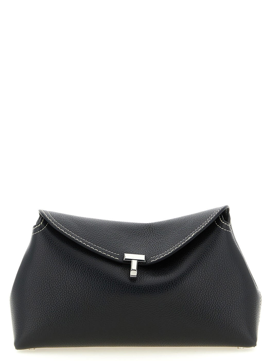 トーテム TOTEME クラッチペダル御徒面子 レディース 黒いこと Clutch and wristlets bags \u0027T-lock\u0027 clutch 234WLGBG423LE0030001 Black 関税 貨物輸送無料 2026AW ju