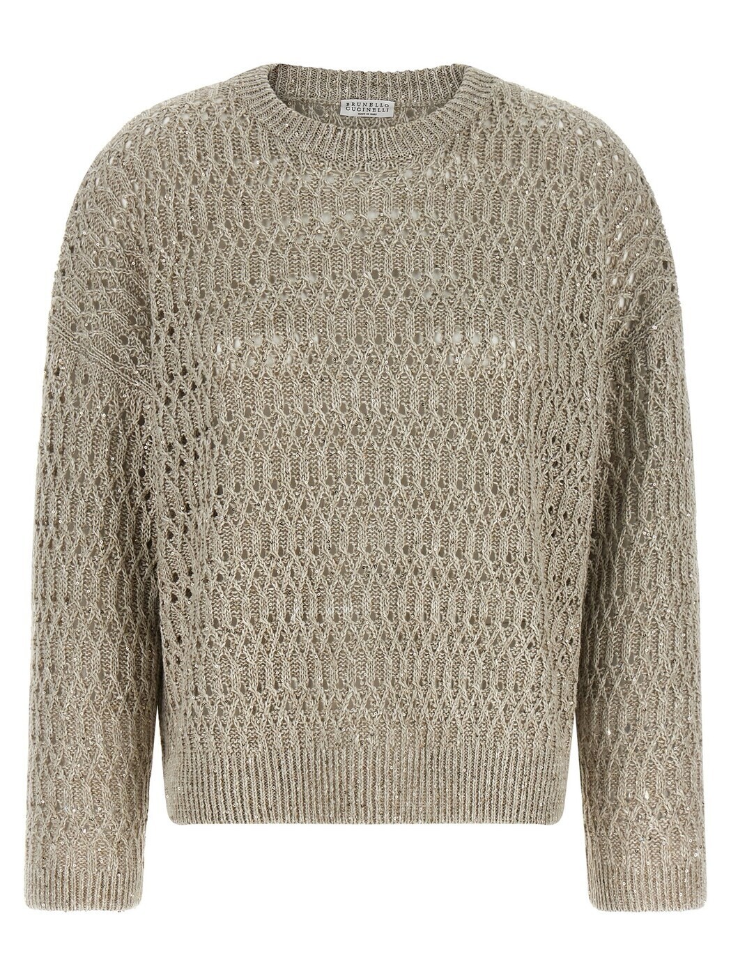 ブルネロクチネリ BRUNELLO CUCINELLI スウェーター 編み物お召しもの レディース ベージュ Knitwear \u0027Dazzling Braids\u0027 sweater MCO564700C1600 Beige 関税 貨物輸送無料 2026SS ju