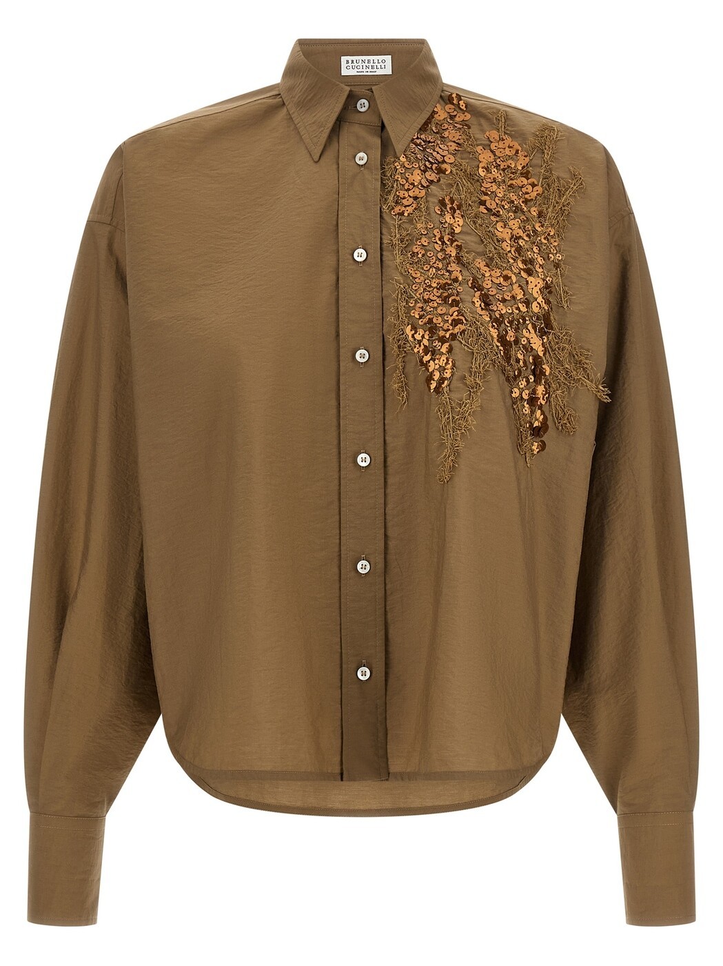 ブルネロクチネリ BRUNELLO CUCINELLI プルオーバー レディース ベージュ Shirts \u0027Dazzling Seabed Embroidery\u0027 shirt M0F79RJ916C9266 Beige 関税 貨物輸送無料 2026SS ju