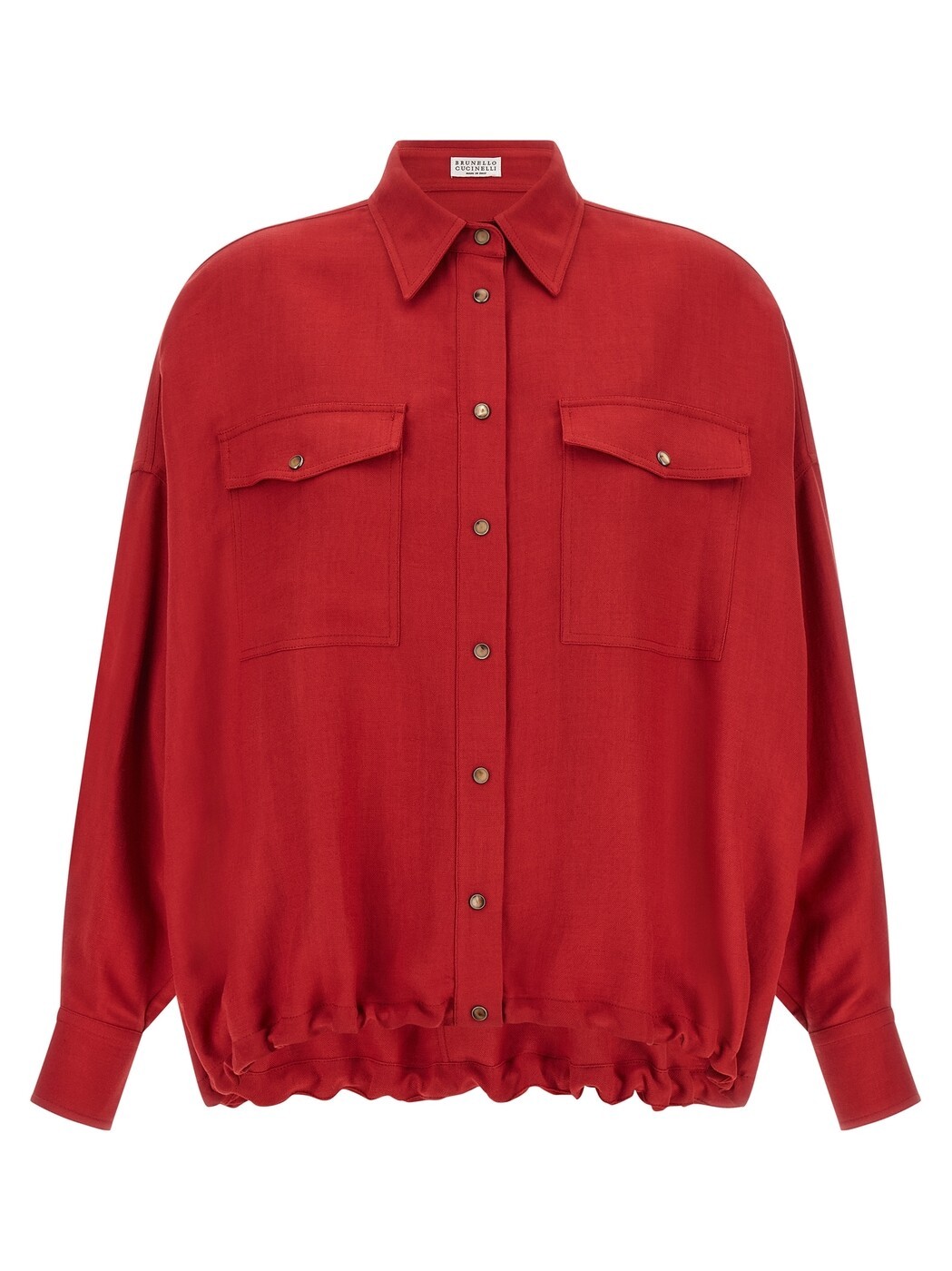 ブルネロクチネリ BRUNELLO CUCINELLI プルオーバー レディース 赤いこと Shirts Twill shirt MH126NE416C9053 Red 関税 貨物輸送無料 2026SS ju