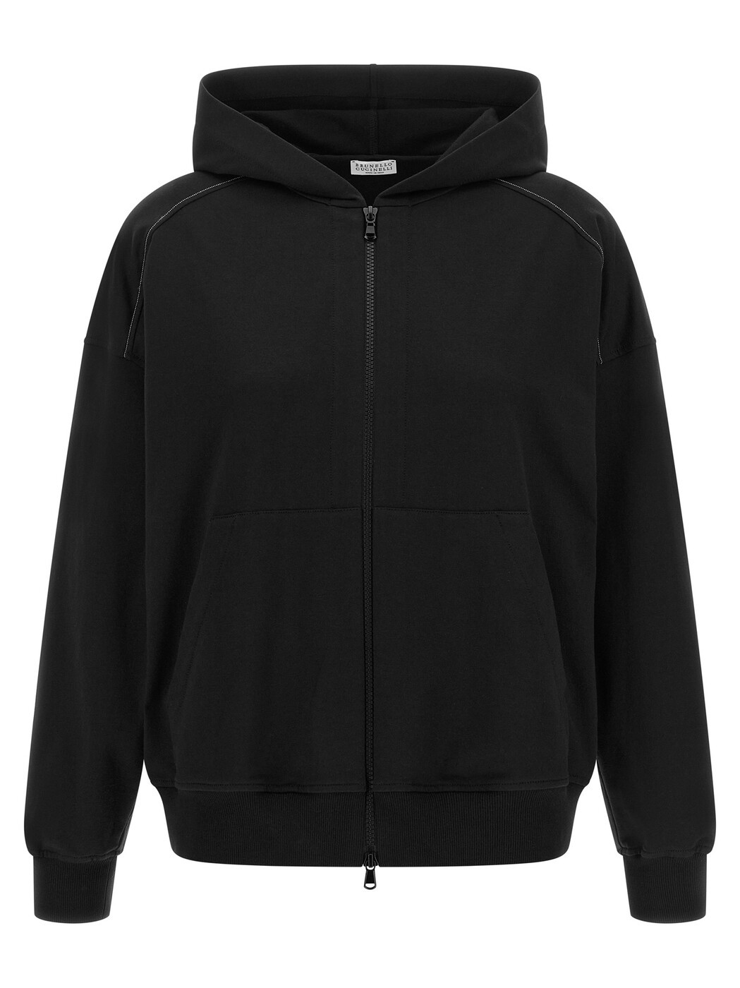 ブルネロクチネリ BRUNELLO CUCINELLI 調教師 レディース 黒いこと Sweatshirts \u0027Shiny Trims\u0027 hoodie MH827FB706C101 Black 関税 貨物輸送無料 2026AW ju