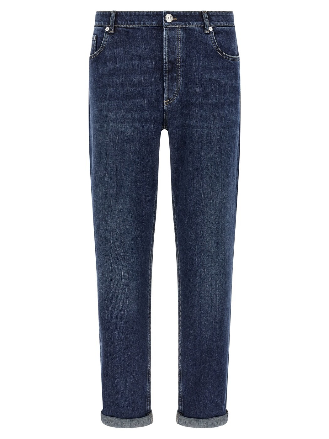ブルネロ クチネリ BRUNELLO CUCINELLI デニム メンズ ブルー Jeans Logo embroidery stretch jeans M283PD3210C1468 Blue 関税 送料無料 2026AW ju|BRANDSHOP「il Tesoro」